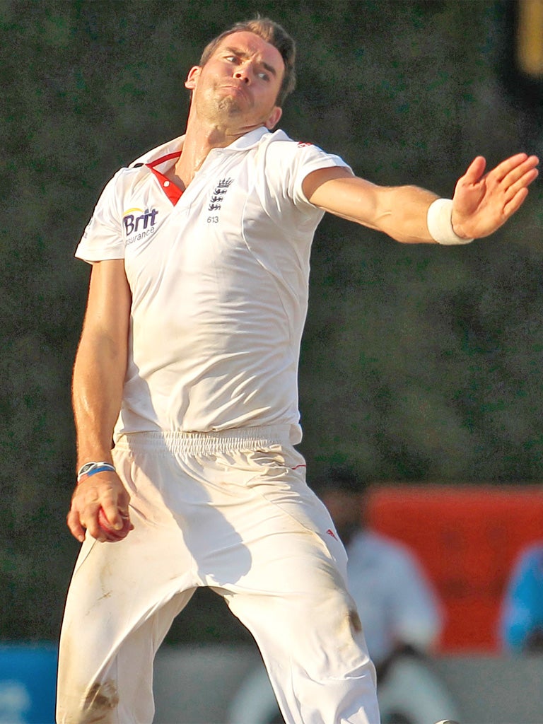 James Anderson in fine form with the ball against the Sri Lankans