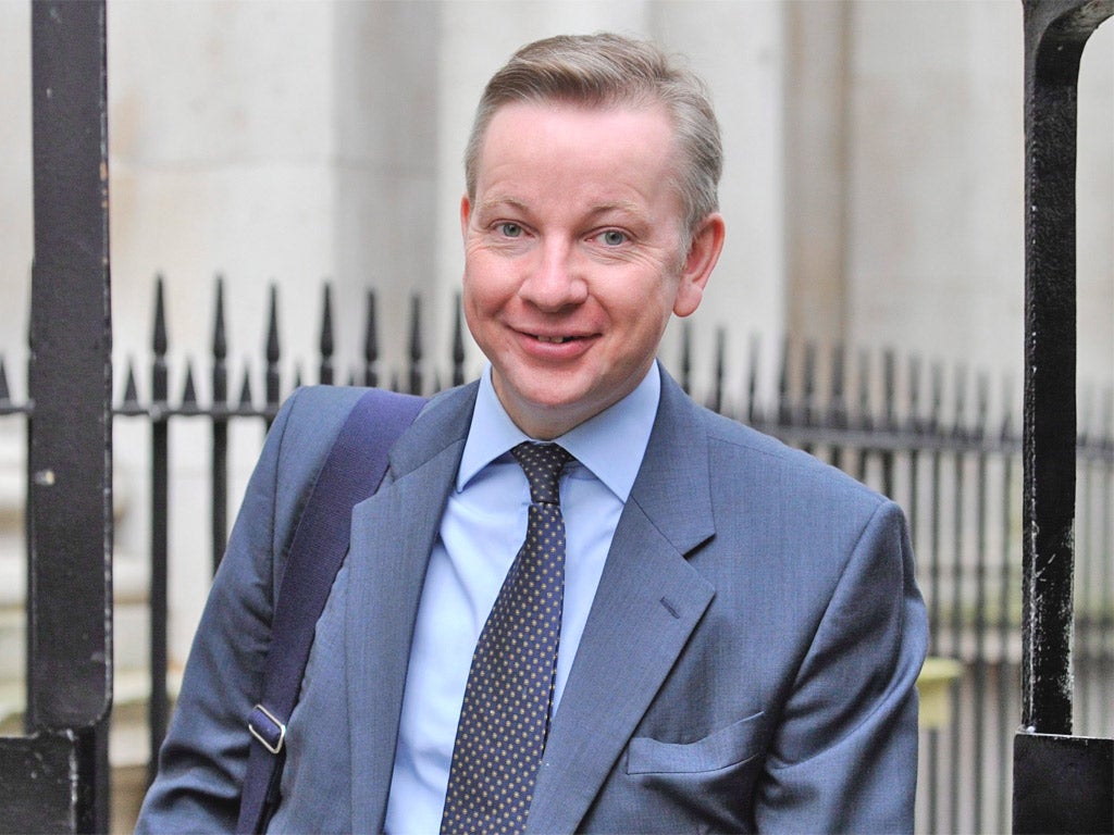 Michael Gove said eight schools have been issued with pre-warning notices