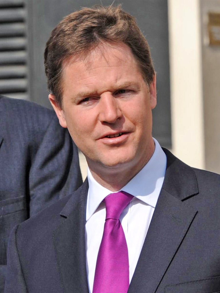 Nick Clegg believes a ceiling on donations could be coupled with a cut in the £19m spending limit for each party