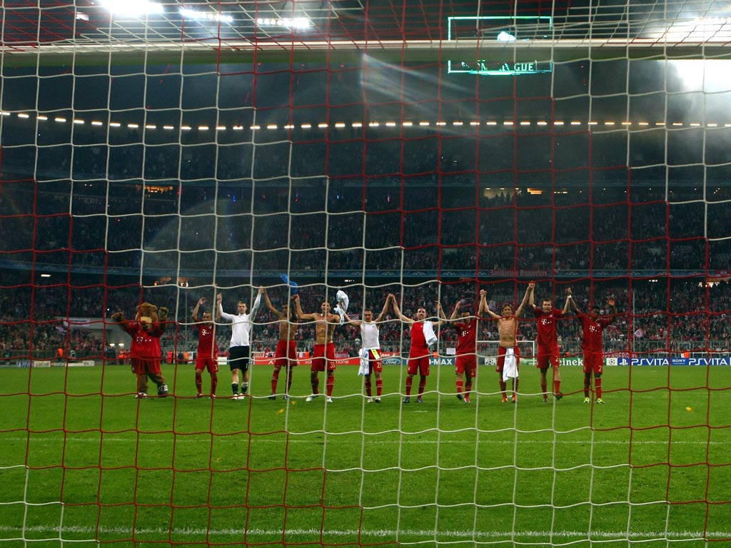 Bayern celebrate victory