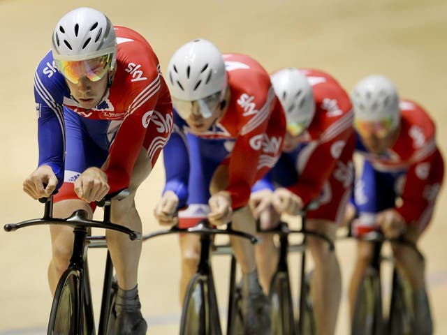 Cycling Great Britain Set New World Record In Men S Team Pursuit The Independent The Independent