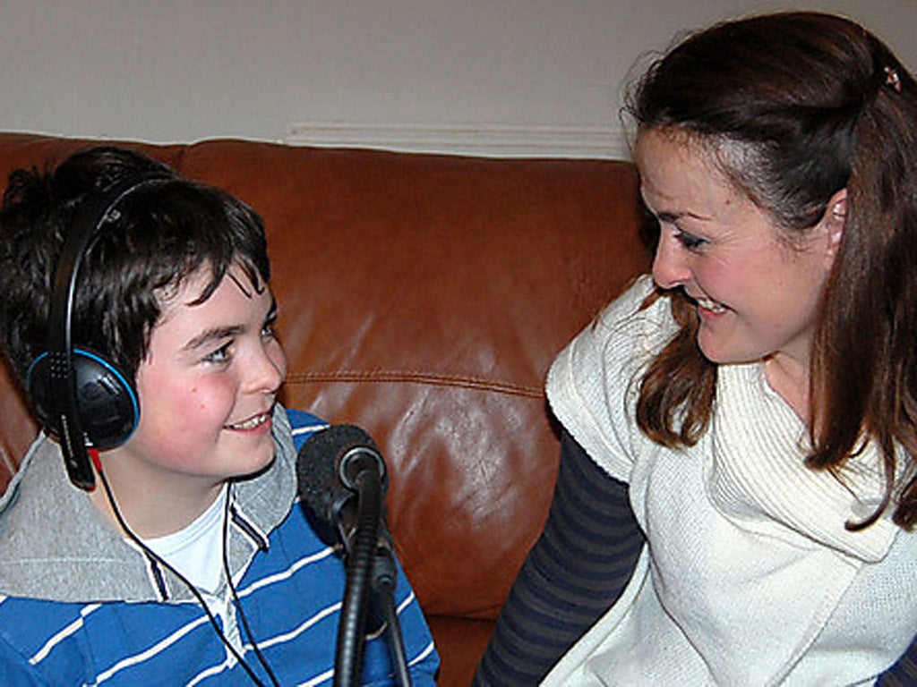 Living with a heart condition: Paddy and his mother, Sasha, on 'The Listening Project'