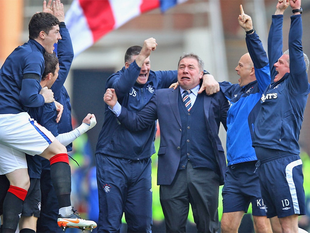 Ally McCoist, the Rangers manager, has kept the club going during a turbulent few months