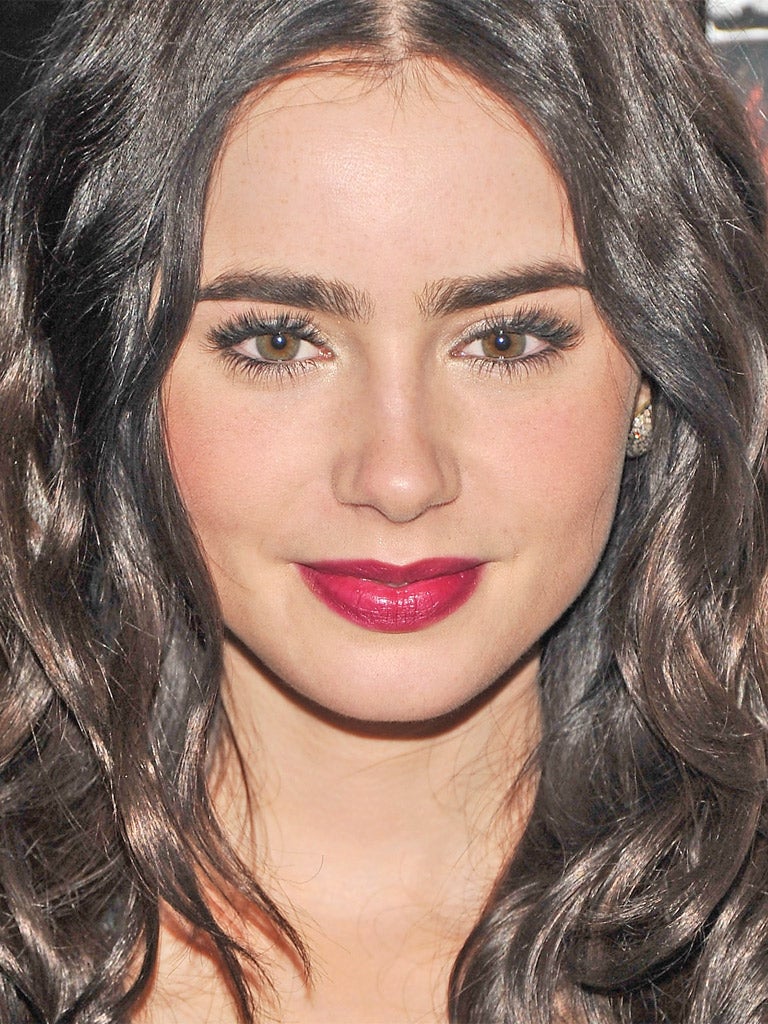 Lily Collins and her 'two smug caterpillars'