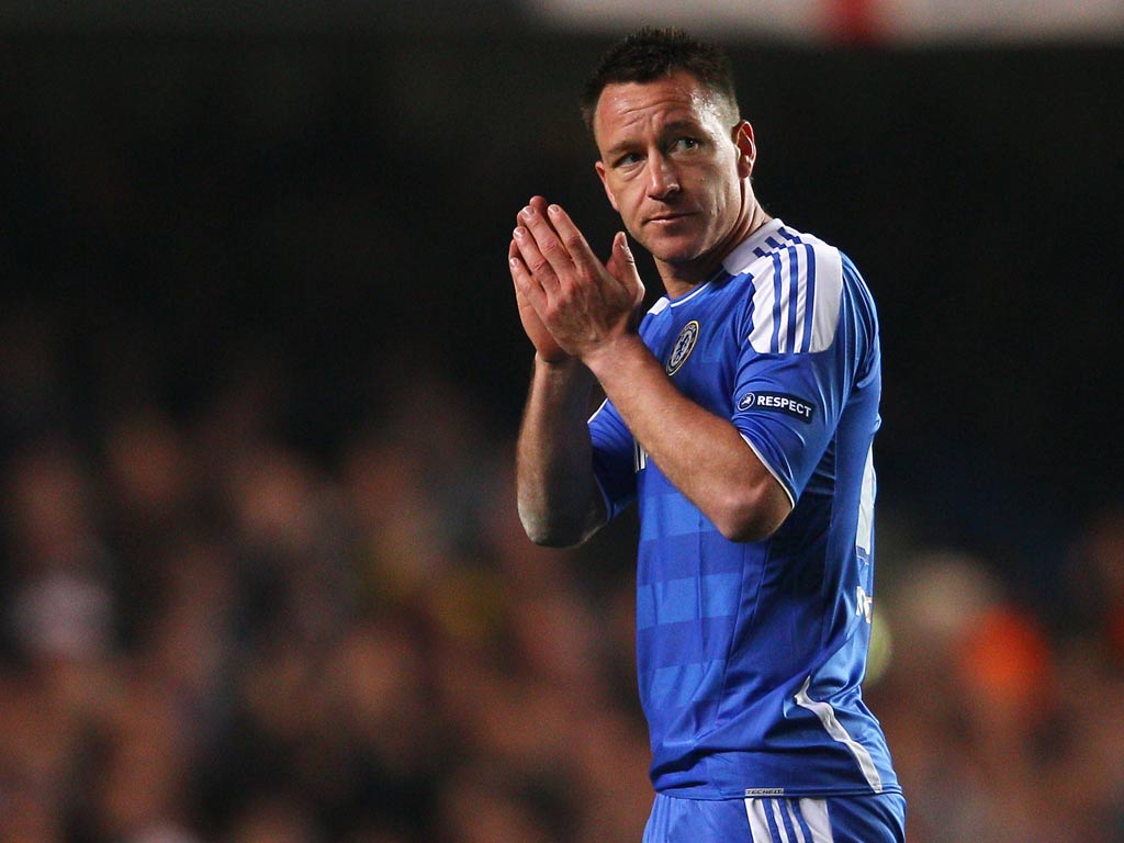 John Terry was substituted against Benfica