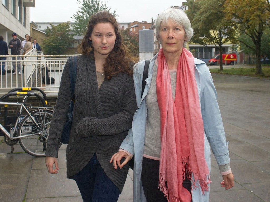 Laura Johnson with her mother Lindsay