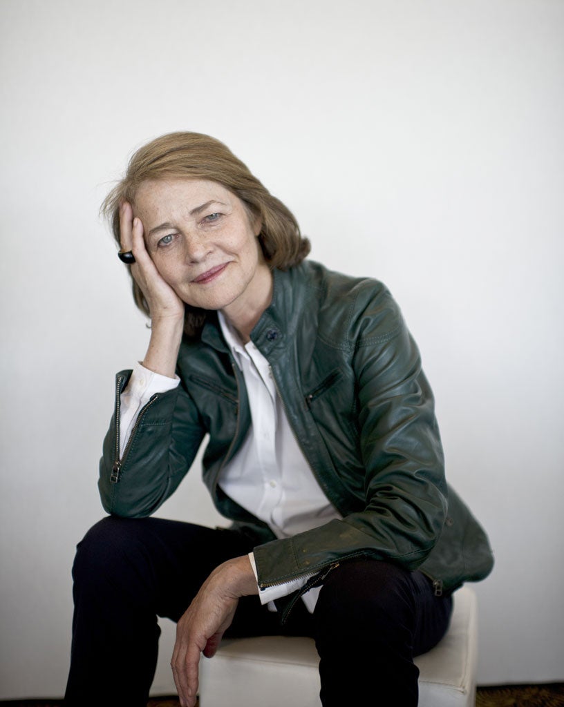 Rampling says: 'The only way life is interesting to me - and I'm in a particular profession where I can do this - is to jump off the cliff. This is what excites me.'