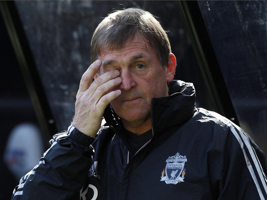 Kenny Dalglish says it's how his side react to adversity that matters