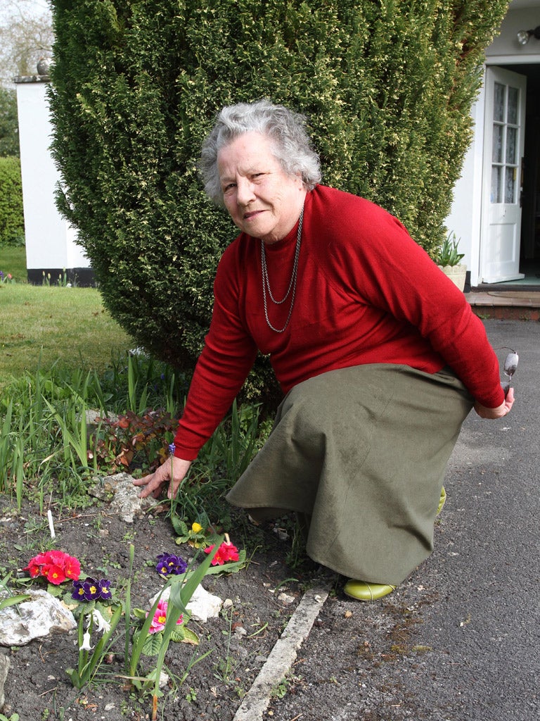 Irene Upton, a keen gardener, lives in Oare and is supplied by Wessex Water, which does not have a ban