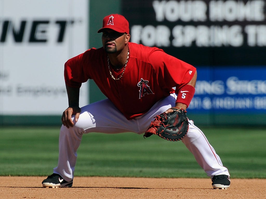 Albert Pujols left the St Louis Cardinals last December and signed for the Los Angeles Angels