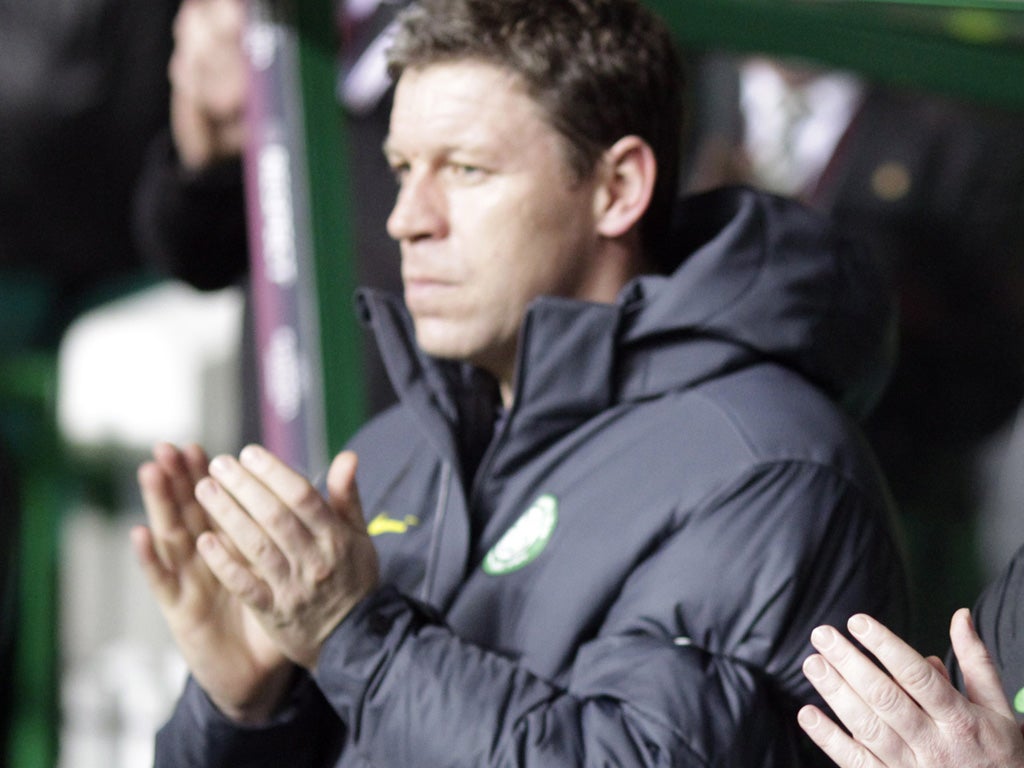 Celtic's first-team coach, Alan Thompson