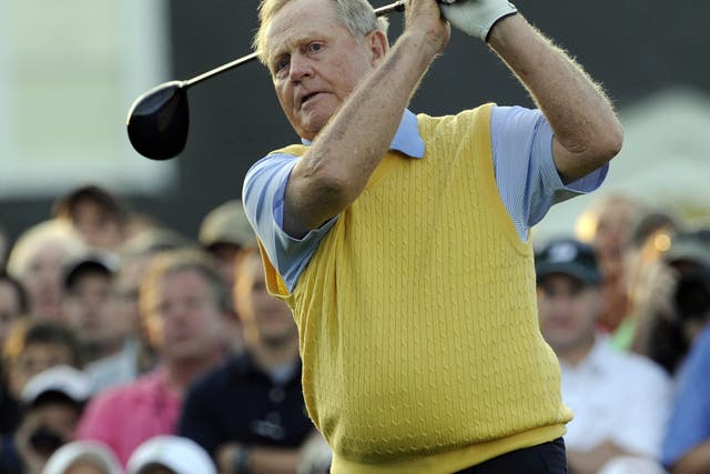 Jack Nicklaus the six-time winner of the Green Jacket