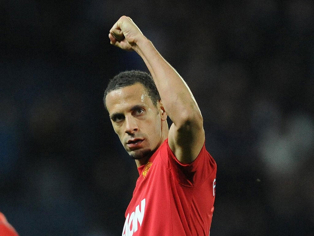 Rio liable: Ferdinand has lost some of his pace but can now rely on experience, which also allows him to help younger United defenders such as Phil Jones