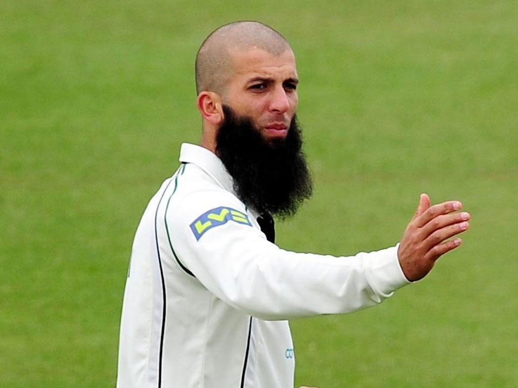 Bearded wonder: Moeen Ali showed the form which has alerted England