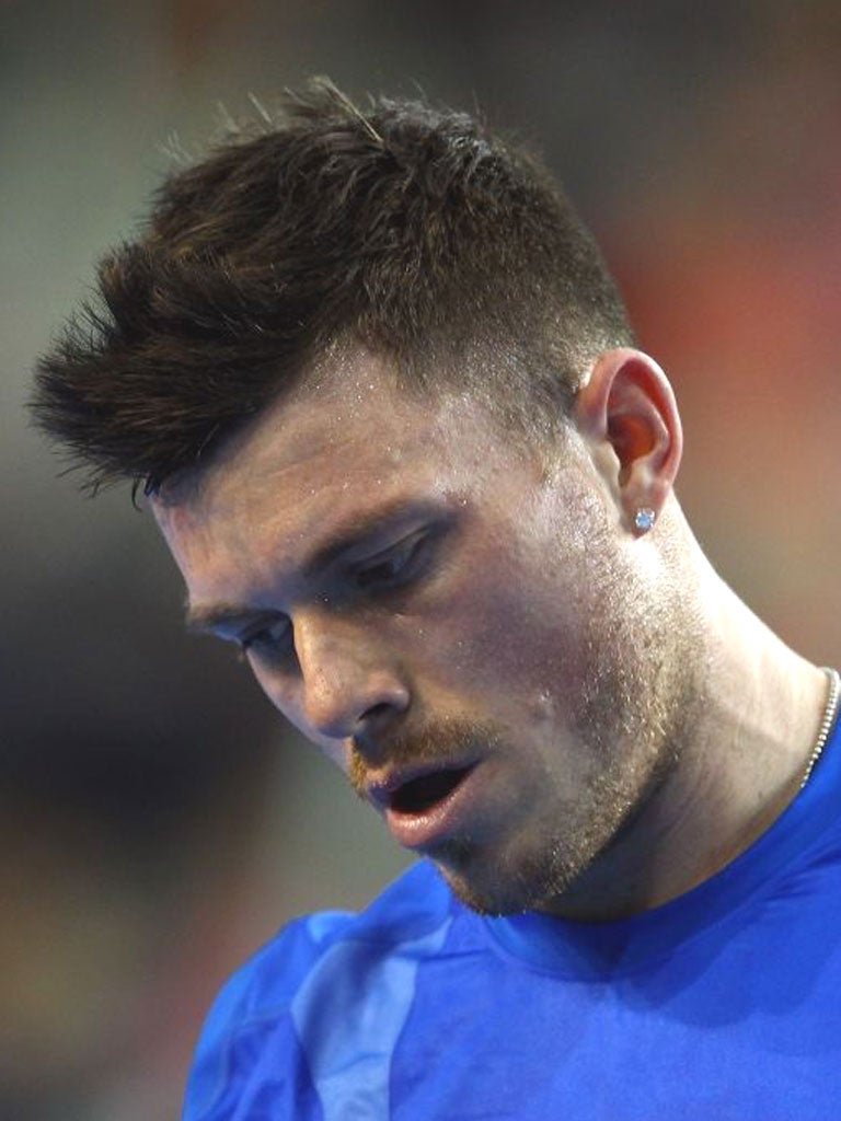 Great Britain’s Josh Goodall lost his singles match yesterday