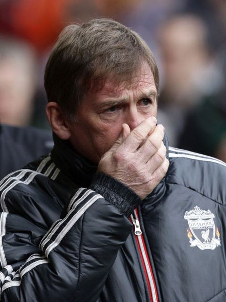 Kenny Dalglish still has the support of fans, but their belief is waning
