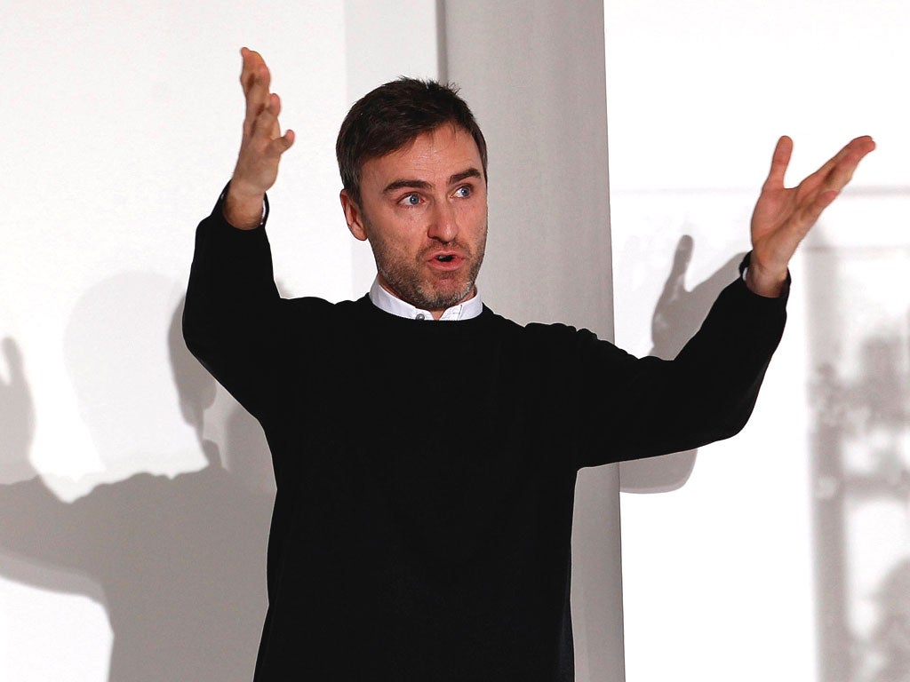 The Belgian-born designer, Raf Simons, was the creative director at Jil Sander