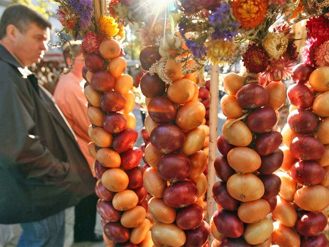 Weimar Onion Fair in Germany