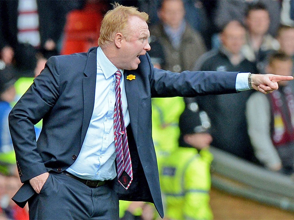Alex McLeish has been heartened by the efforts of his young players