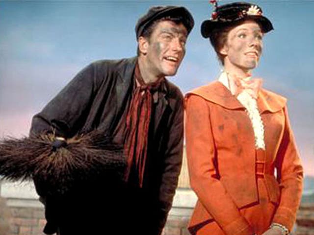 Dick Van Dyke and Julie Andrews in Disney's version of Mary Poppins