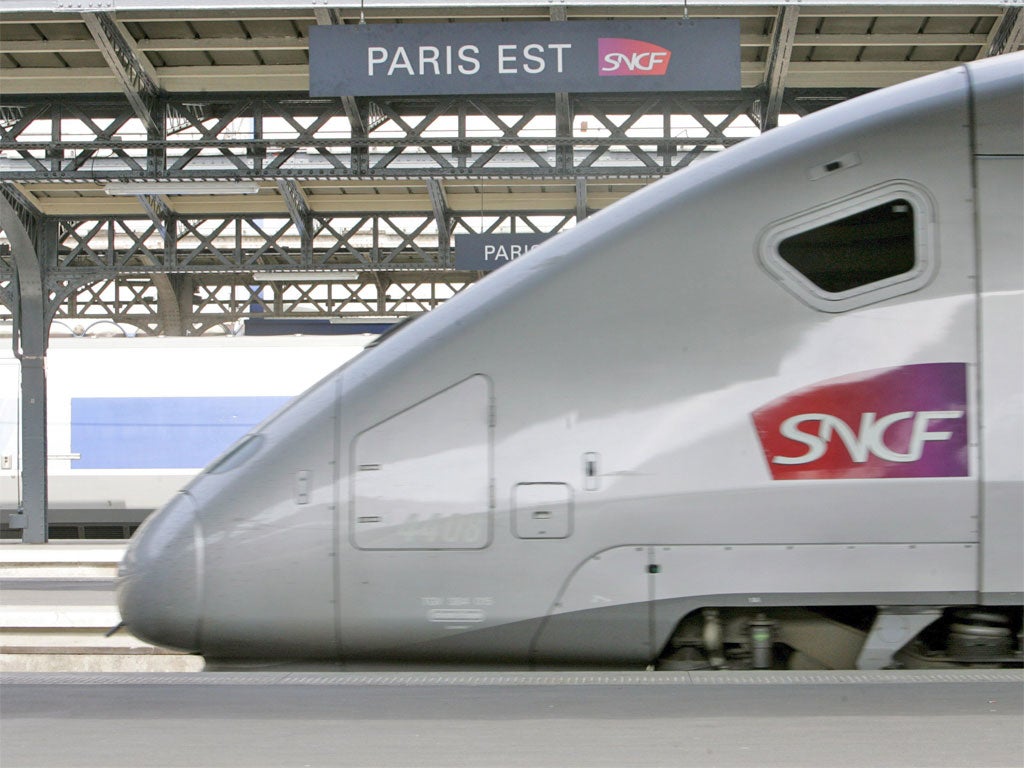 The French fast train TGV