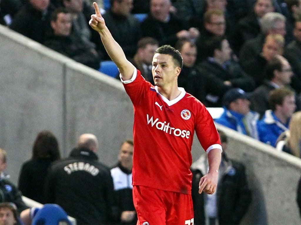 Harte's 14th-minute goal proved enough to maintain Reading's push for promotion