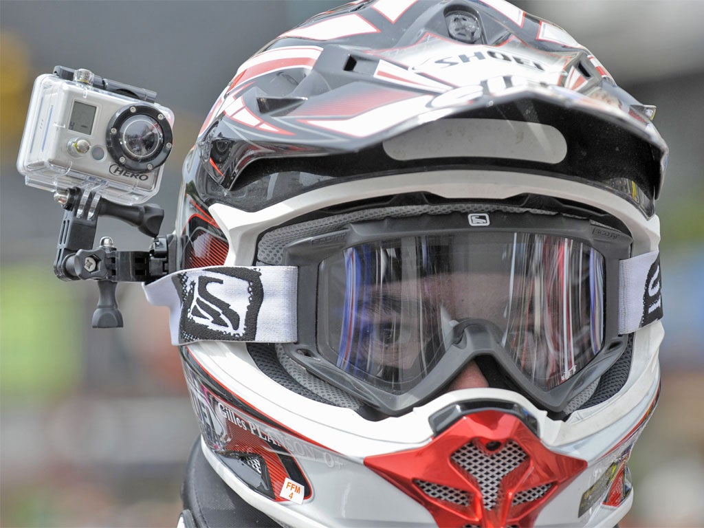 Reels on wheels: French rally biker Gilles Planson rides with a GoPro Hero