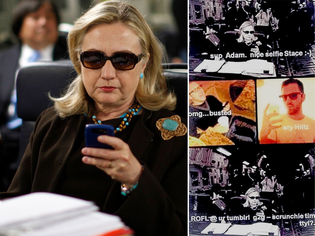 Are they having a laugh? The photo of Hillary Clinton that inspired a tumblr