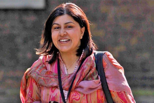Tory party chairman, Baroness Warsi