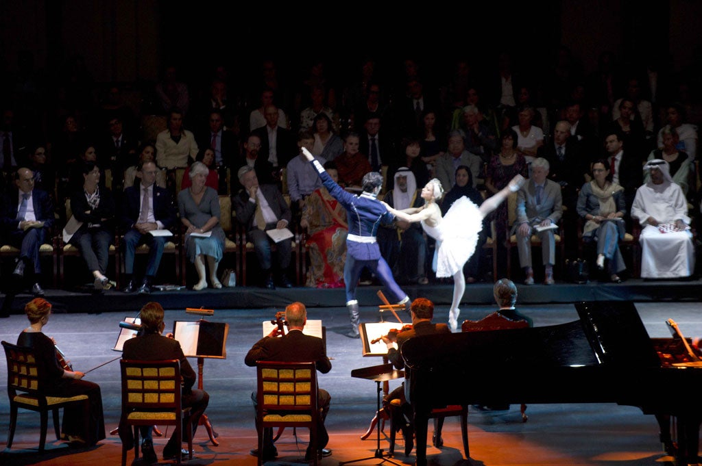 Bridging the Gulf: 'Beloved Friend' performed at the at the Emirates Palace, Abu Dhabi