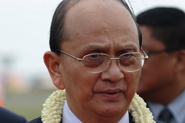 Thein Sein: David Cameron will meet the Burmese President and is expected to praise his drive towards democracy
