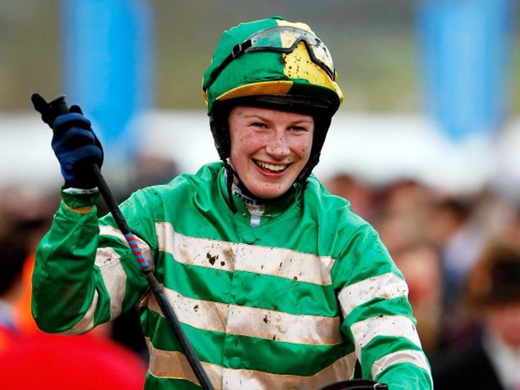 Nina Carberry will be aiming for a historic success in today's
Grand National