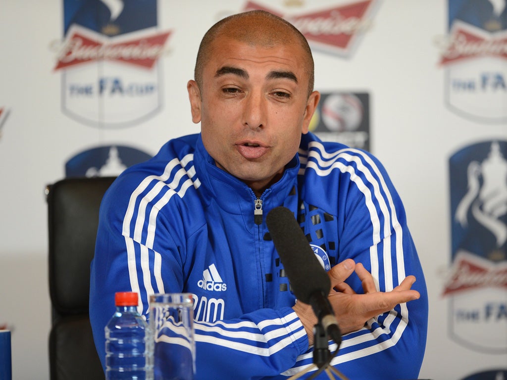 Roberto Di Matteo: The Chelsea manager will not 'throw anything
away' in the FA Cup semi-final