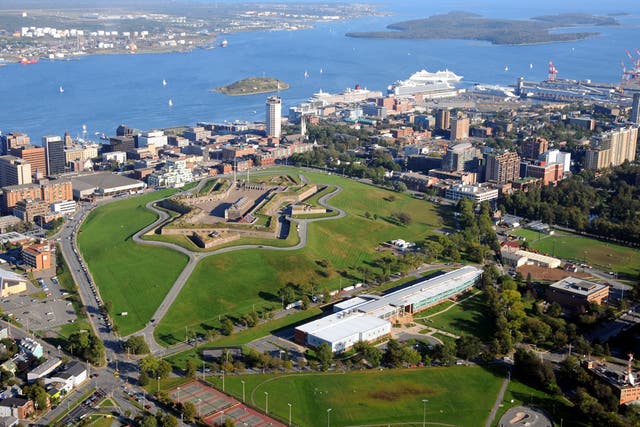 Aerial view of Halifax Citadel