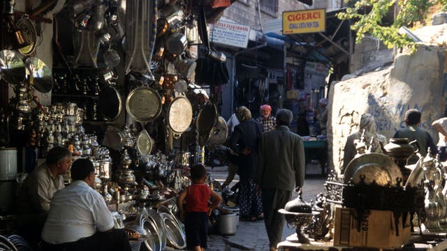 A market in the holy city of Sanliurfa