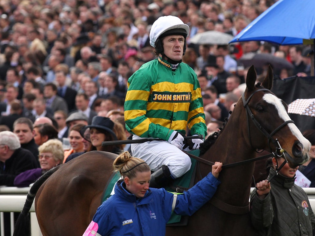 Synchronised and rider AP McCoy prior to race