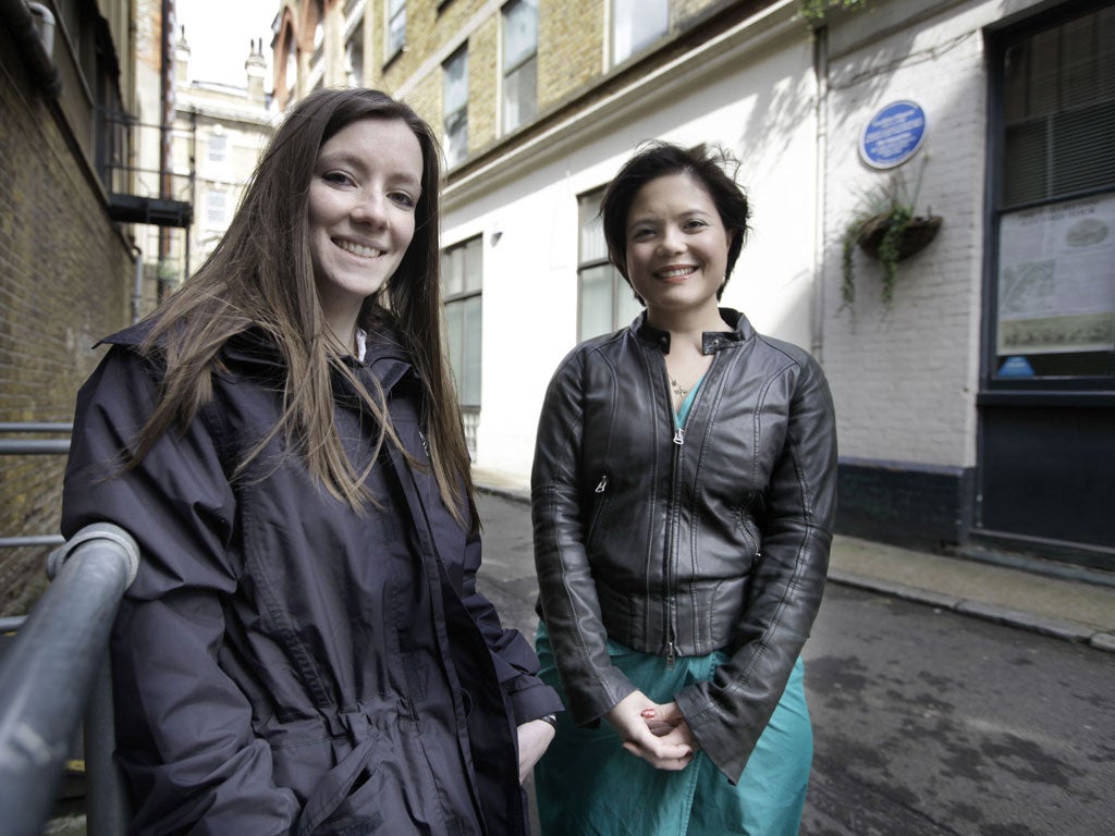 Victoria Newton, left, and Sarah Brocklehurst are among those who will relive Chaucer's tales