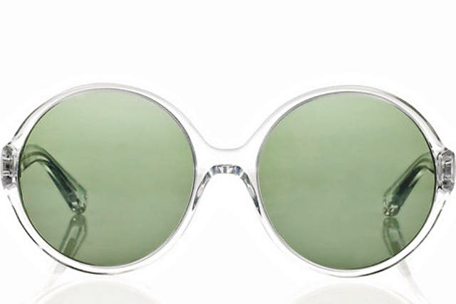 1. Yves Saint Laurent: £225, net-a-porter.com - Round frames aren't for everyone, thanks in part to the hippy connotations. This acetate pair is futuristic in styling though, so perfect for forward-thinkers.
