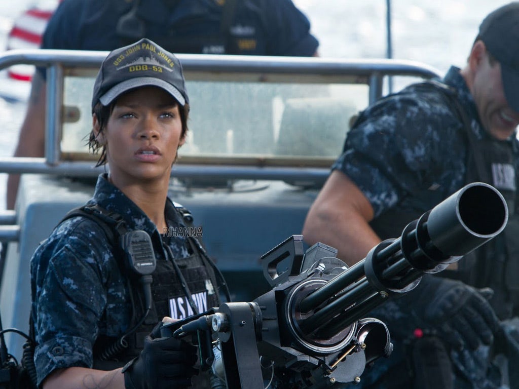 Making waves: Rihanna in the special-effects sci-fi thriller ‘Battleship’