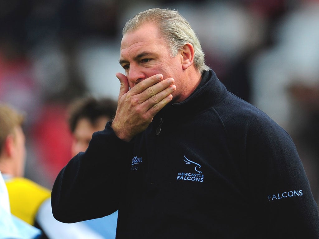 GARY GOLD: Newcastle’s coach said his players have
responded well to the challenge of staying up