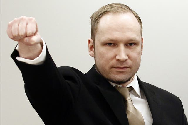 The 33-year-old anti-Muslim militant flashed a closed-fist salute, before shaking hands with prosecutors and court officials, and told the judge he did not recognise the court.