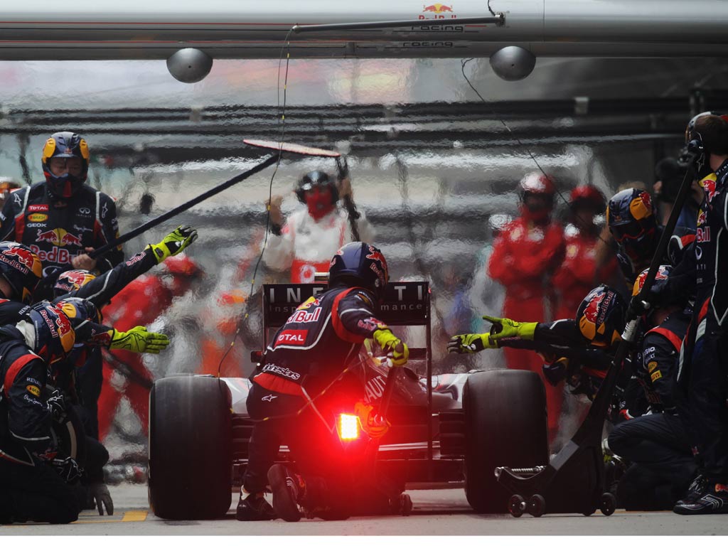 Red Bull's Mark Webber in China