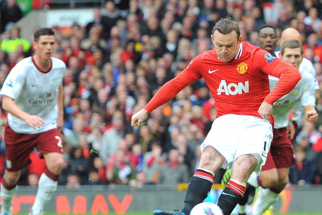 Despite his goals against Aston Villa, Wayne Rooney
says he is still not happy with his form
