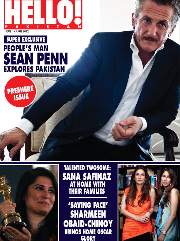 Pakistani edition of Hello! magazine talks about Sean Penn's recent visit to flood-stricken parts of the country
