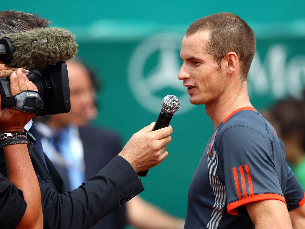 Andy Murray in Monte Carlo