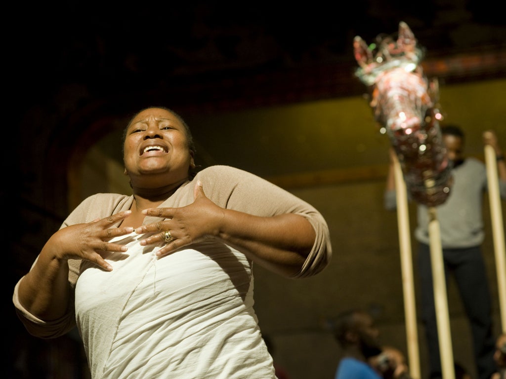 On song: Pauline Malefane rehearsing 'Venus and Adonis'