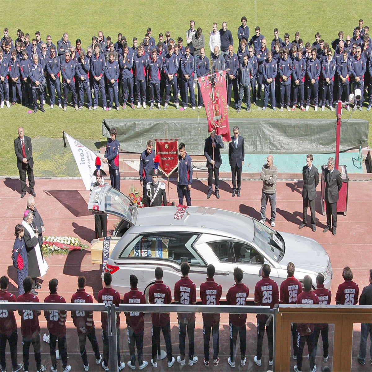 Thousands of Livorno fans in farewell tribute to Morosini | The Independent  | The Independent