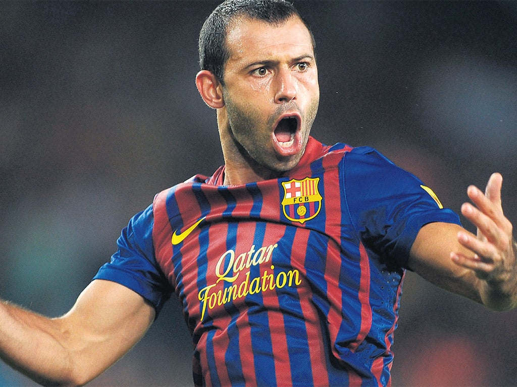 Javier Mascherano has been the driving force behind Barcelona's recent run