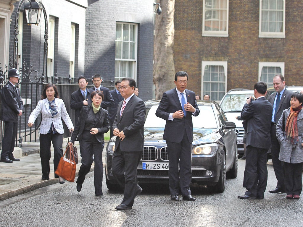 The Prime Minister raised the matter yesterday with Li Changchun, a senior Chinese official visiting No 10