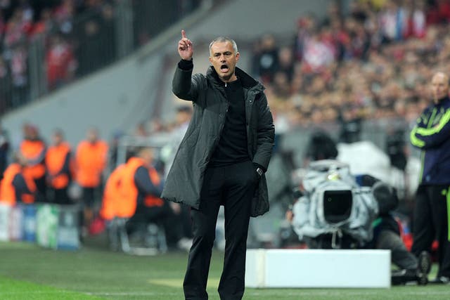 Jose Mourinho pictured in Munich